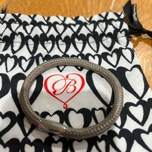 Brighton Tan Bracelet with Silver Clasp